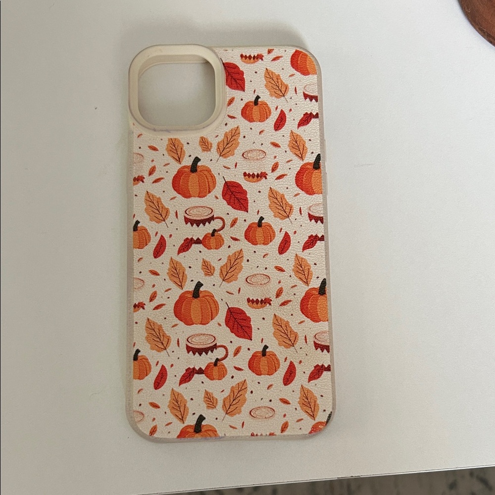 iPhone 14 Plus - Autumn Pumpkin Pattern Phone  Case
